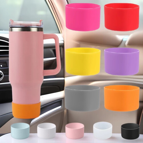 Applicable Stanley Quencher Silicone Cup Cover Anti-Wear Space Cup Protective Cover 12-40oz Anti-Fall Durable