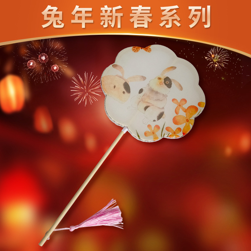 Ventilador de la cintura estilo antiguo hanfu ventilador de impresión al por mayor cheongsam ventilador de la cintura mango largo borla rizado ventilador colgante mango largo ventilador de bambú púrpura