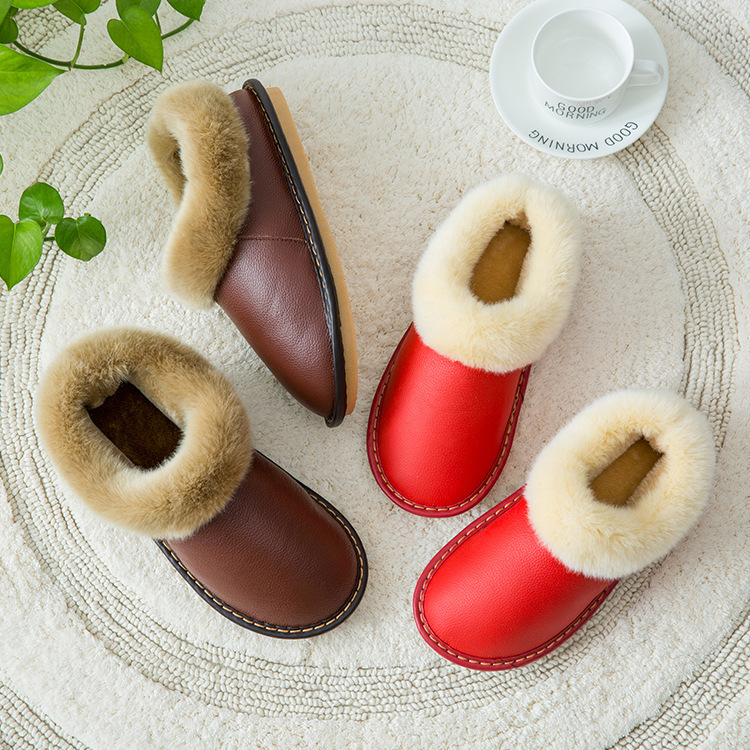 2025 winter new gift cotton shoes plus velvet for home comfort…