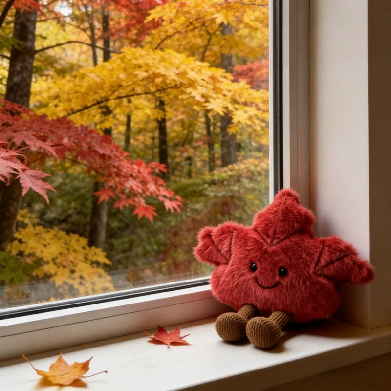 Jellycat, милый плюшевый кленовый лист, кукла, брелок, украшение сумки, коллекция