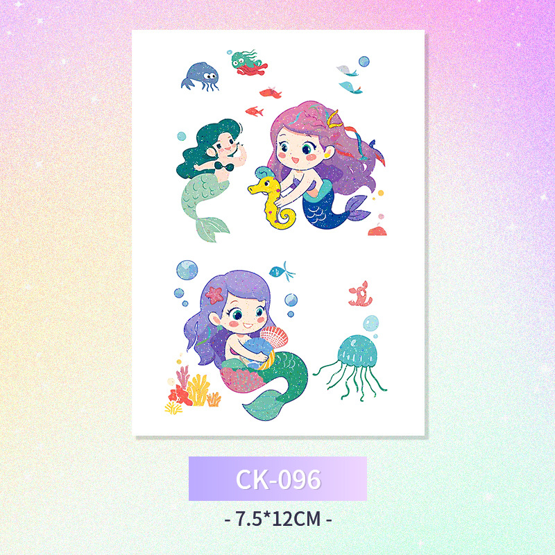 Glitter mariposa cara pegatinas tatuaje pegatinas hadas lavable impermeable de larga duración lindo unicornio ciervo Luna Estrella Planeta