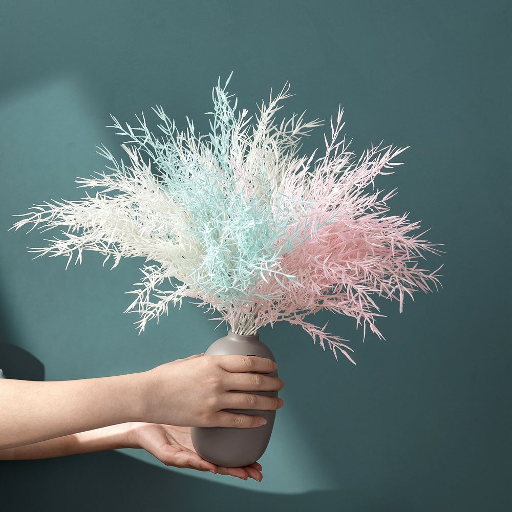 Factory Fog Bamboo Leaf Grass Artificial Flower Accessories Home Decor Wedding Handheld Flowers Plant Wall Artificial Flowers MW73771