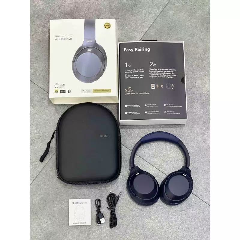 跨境新款适用WH-1000XM4 头戴式ANC降噪真无线蓝牙耳机全包耳机|undefined