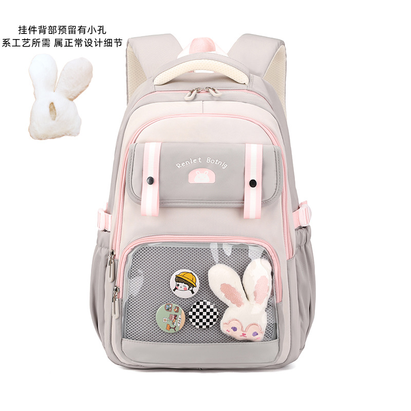Mochila para mujer nueva versión coreana del bolso de la escuela para estudiantes de primaria y secundaria mochila escolar Oxford tela Harajuku mochila de comercio exterior