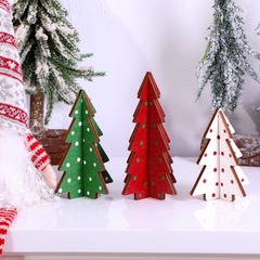 国境を越えてクリスマス装飾品クリスマスツリーの形の木製工芸品がパーソナライズされた祝日プレゼントを提供する
