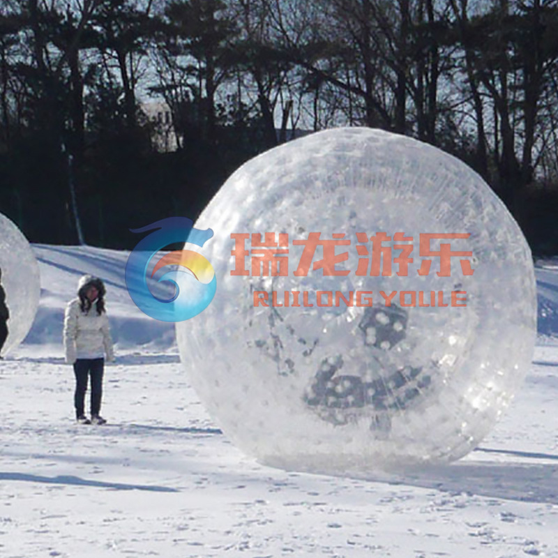 充气悠波球草地球 雪地趣味运动会pvc滚筒球儿童碰碰撞球水上玩具