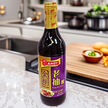 香港品牌AMOY淘大金标老抽500ml调味酱油焖红烧肉排骨上色用烹饪
