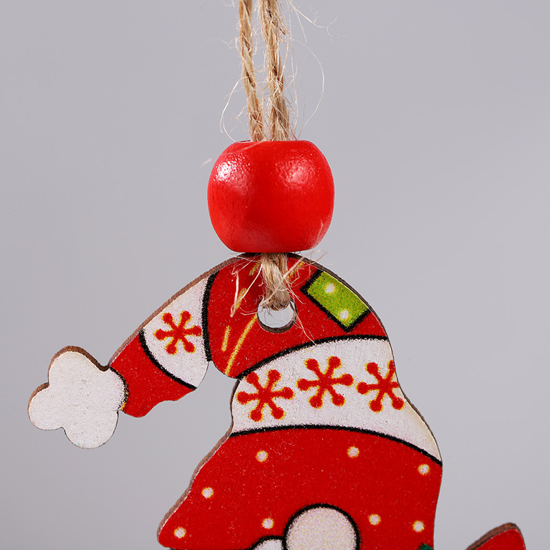 Christmas Cartoon Style Cartoon Wood Party Hanging Ornaments display picture 2