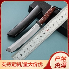 厂家订制跨境热卖鬼彻龙骨一体锋利户外刀求生露营随身刀手把肉刀