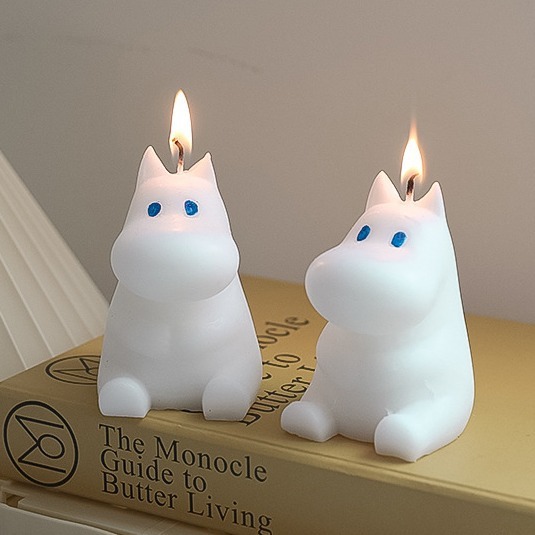 Trendy Moomin Hippopotamus Scented Candle Soy Mixed Wax Gift Photo Prop Decoration Flame Trendy Moomin Hippopotamus Scented Candle Soy Mixed Wax Gift Photo Prop Decoration Flame