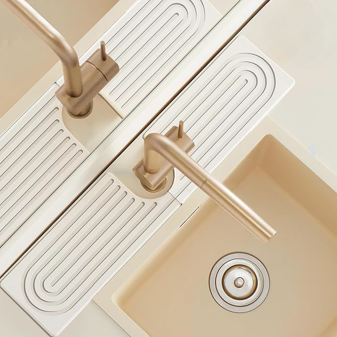 흰색 - U자형 슬롯형 수도꼭지 패드