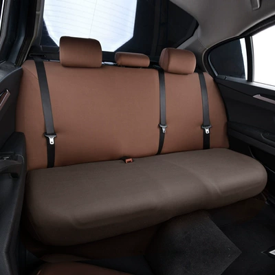 Dust Cover Backrest Headrest — Universal seat cover - rear-backrest-cover-brown-one-size-fits-all