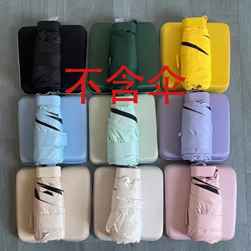 ミニポータブル折りたたみパラソルビニール日焼け止め超軽量レディースフラット 40% off 傘カードホルダー晴雨兼用日傘