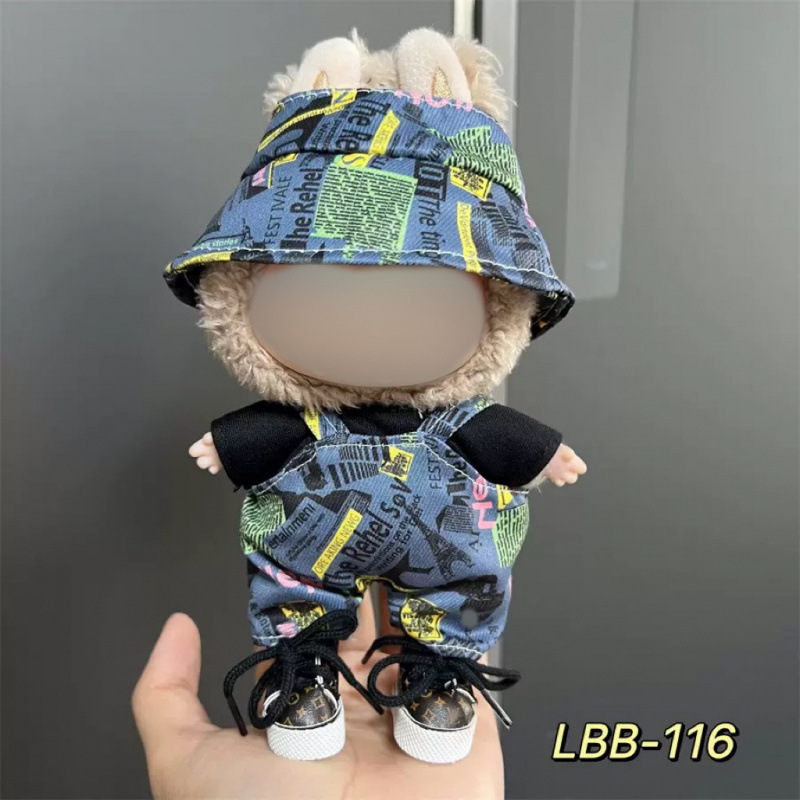 仅衣服适用于17cm拉布布搪胶娃娃毛绒公仔等可穿衣服换装着替套装|undefined