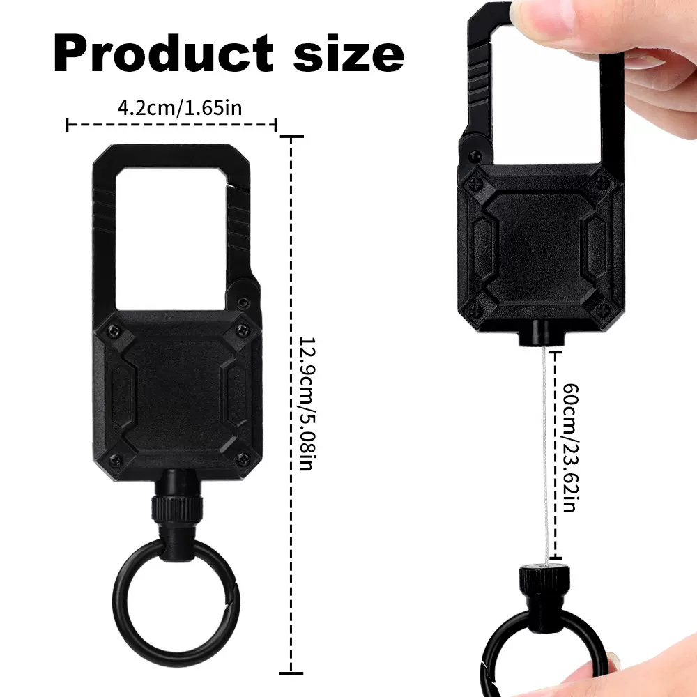 秋雨可伸缩易拉钥匙扣多用途挂绳户外旅行便携挂背包磁吸防丢绳