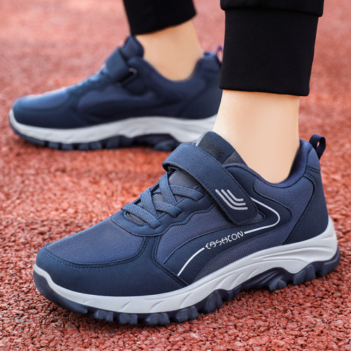 Mid-Age and Elderly Sports Shoes 2025 Summer Casual Men and Women Couple Magic Tab Walking Shoes