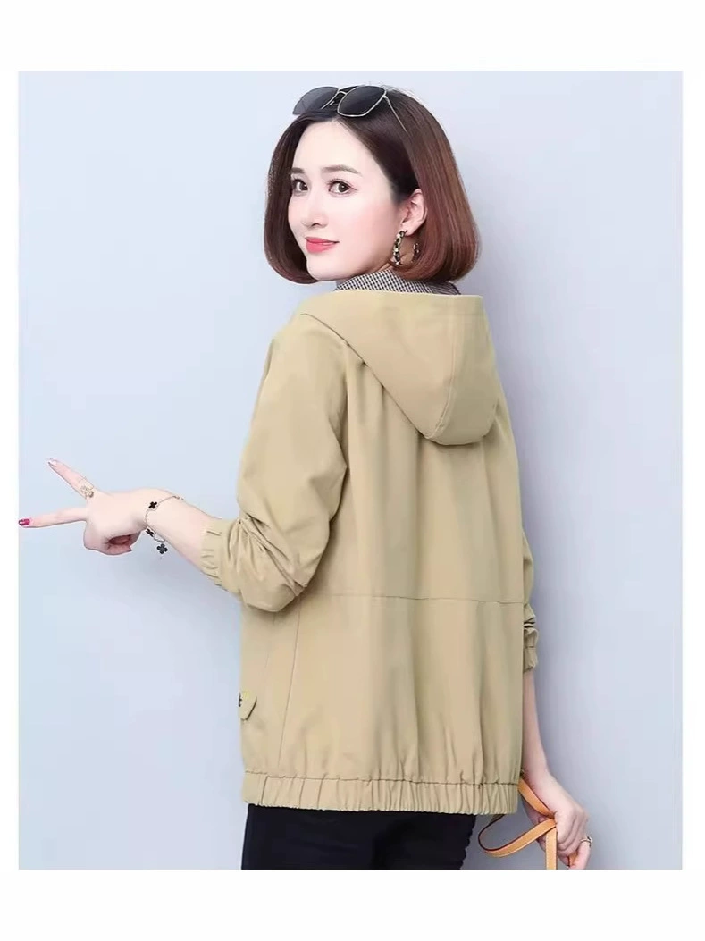 Весеннее стильное плащ-т trench coat с капюшоном, куртка, городской стиль, оверсайз, для подростков