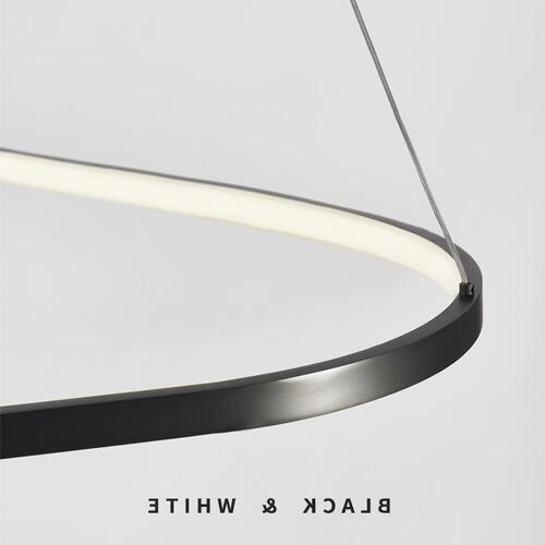 Italian Minimalist Living Room Villa Dining Room Pendant Lamp Black Height Art Irregular Shape Multi-Level Staircase Hotel Irregular