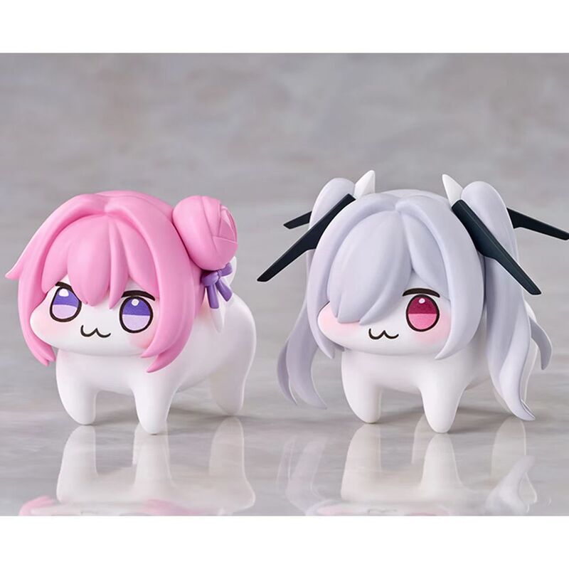 Dolo nike: 勝利の女神桃楽糸q版の手作りのピンクの犬のゲームの手作りのアニメの置物の公仔|undefined