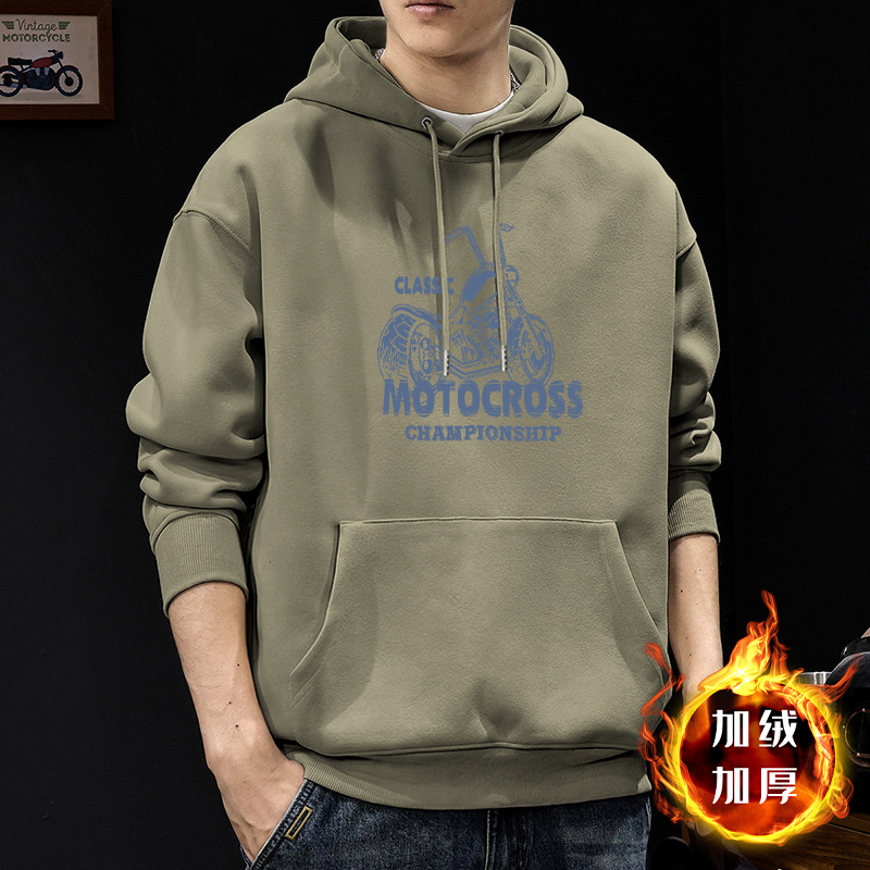 420g estilo de puerto japonés guapo chaqueta impresa con capuzas primavera y otoño hombre abrigo de estudiante casual suelto