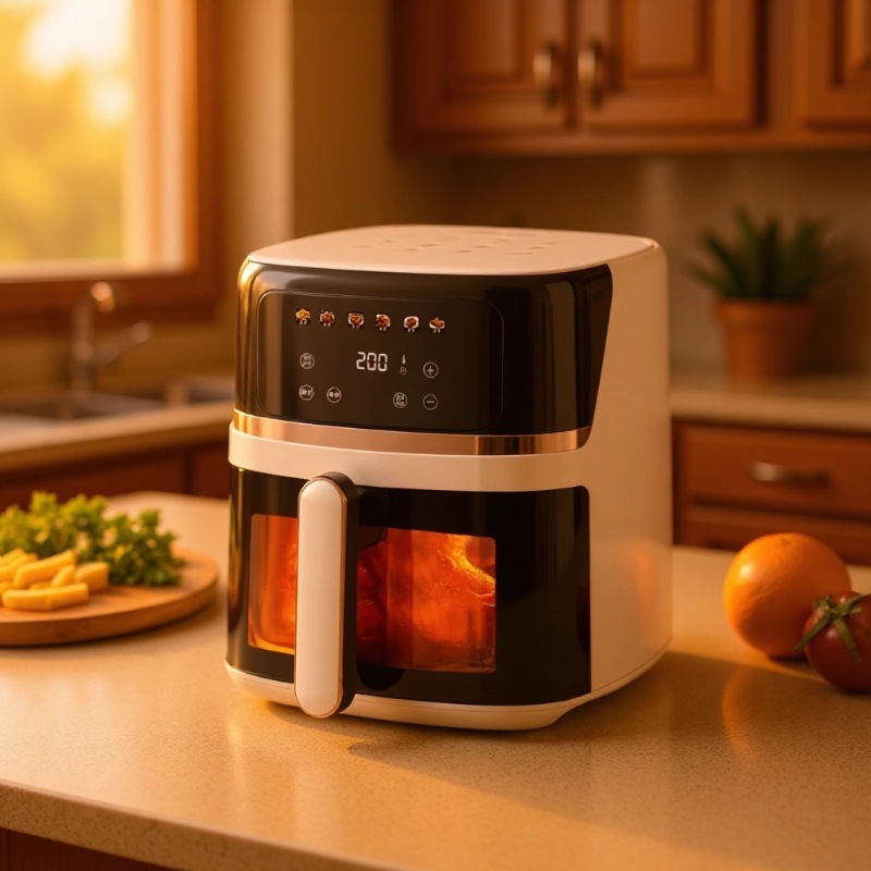 Household Air Fryer, Mechanical Model, Large Capacity, Multi-Functional Electric Fryer, Baking Machine, Cross-Border Electric Oven, No Oil Fumes