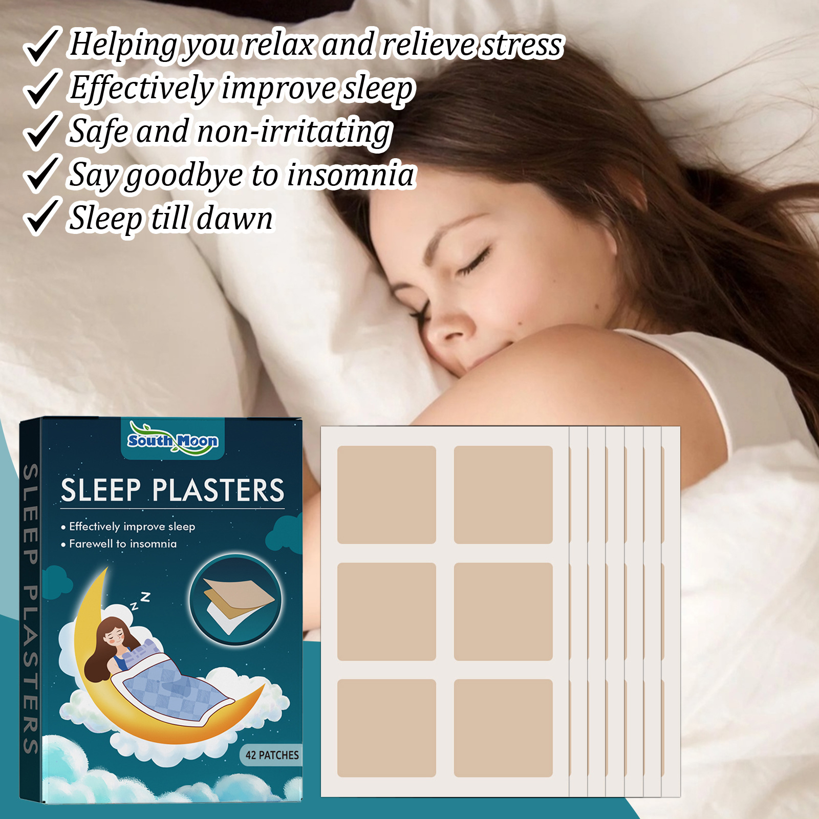 South Moon Sleep Patch Gentle Formula Moisturizing Body Care Gentle Care Sleep Comfort Care Patch