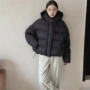 冬季连帽小单宽松羽绒服