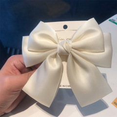 A set of handmade red large bow hair clips, hair accessories with ponytail bows for women, suitable for the back of the head.