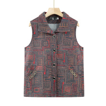 奶奶春装坎肩马甲中老年人70岁妈妈春秋外套老人衣服太太外穿背心