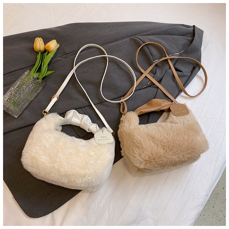 2023 Autumn/Winter Versatile Simple Solid Color Single Room Crossbody Bag Women's Fashion_voghion.com