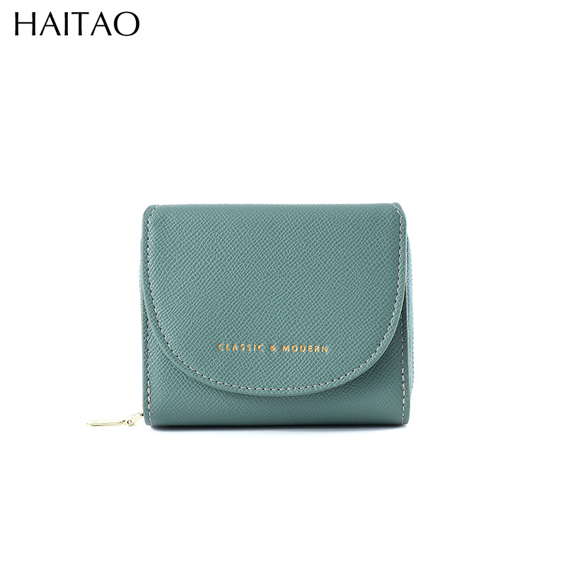 Nueva cartera de las mujeres de color sólido corto todo partido titular de la tarjeta 2023 verano simple transfronterizo monedero fuente fabricante