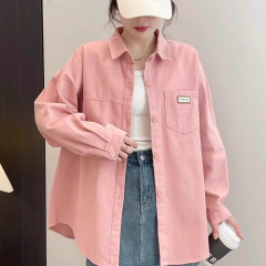 シャツトップスカジュアルシャツジャケット女性の春と秋の新しい韓国スタイルルーズレトロ香港スタイル痩身と多用途