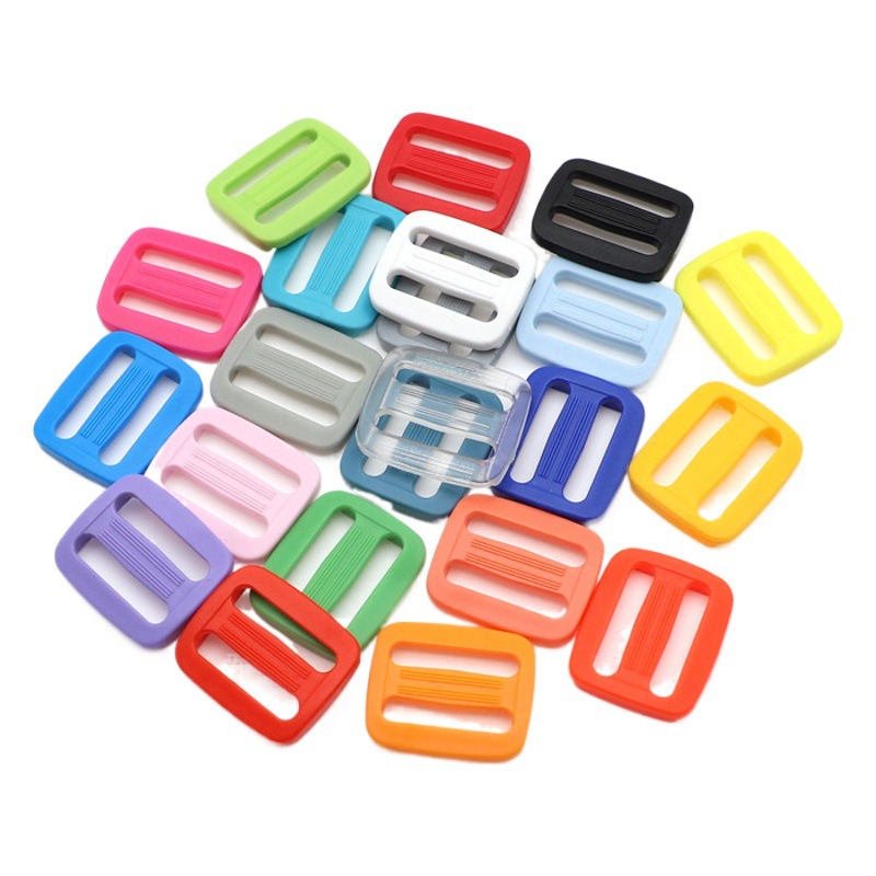 M005-20 Three-gear Buckle Japanese Buckle Adjustable Buckle Sliding Buckle Hualian KAM Backpack Buckle Bag Accessories Plastic Buckle 20mm