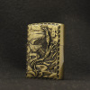 CW1001 Chinese classical bronze relief and oil lighter four famous beast company advertising logo printing words