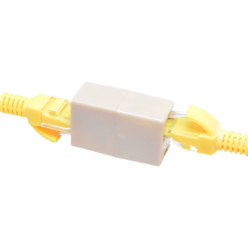 Оптовая продажа сети RJ45 прямая головка сетевой кабель расширенный конвертер головки 8 ядра маршрутизатор переносит вилку