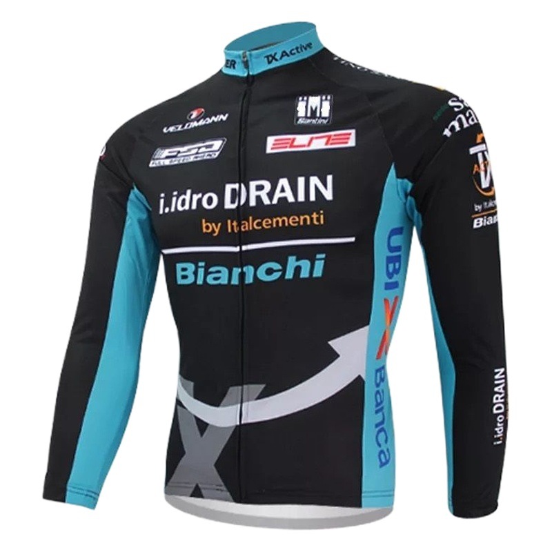 Cross-border wholesale bianqi mountain bicycle wear spring and autumn long-sleeved cycling wear dynamic bicycle wear pulley wear