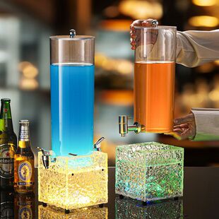Bar Luminous Wine Gun, Beer Barrel, Soda Wine Cocktail, Commercial Juice Jug, Nightclub Tavern Draft Beer Ice Bucket
