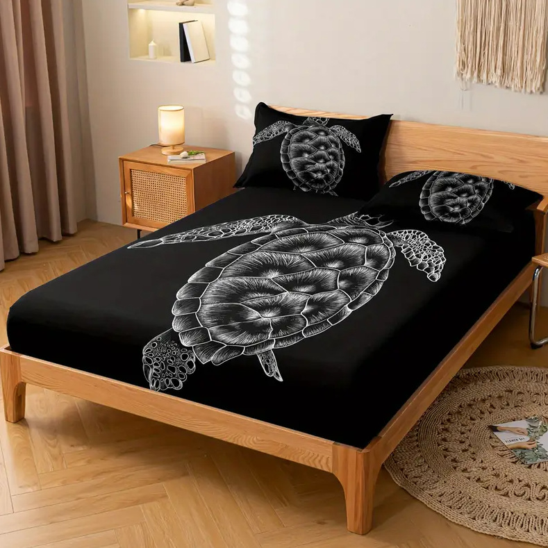 TEMU / JIT nuevo producto transfronterizo tortuga negra pro piel abrasiva cama de cama de cama
