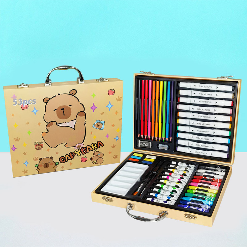 ブラシセットギフトボックス学生アート絵画文具用品子供用水彩ペンクレヨンメーカー卸売の完全なセット|undefined