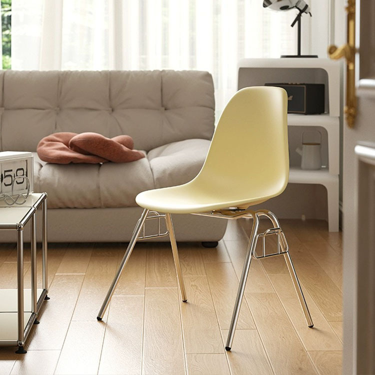 Cream Dining Chair Simple Modern Home Internet Celebrity Chair Creative Model Room Coffee Milk Dining Table Chair Tea Shop Restaurant Office