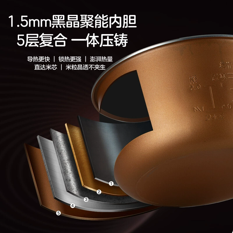 Рисоварка Midea MB-FB30M161 для домашнего использования, 3 л, умная запись, варка под запрос, дровяная, многофункциональная, для 1–2–4 человек