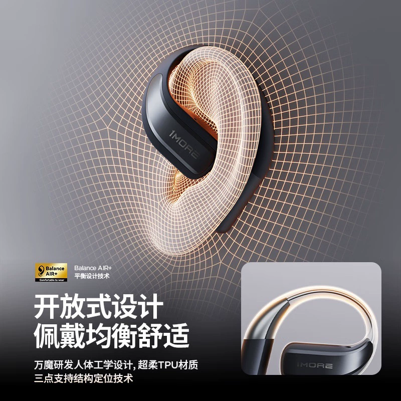 Гарнитура Bluetooth без входа в ухо 1MORE (1MORE) S70 с открытым дизайном, держится за ухо, наушники наушники для спорта бега