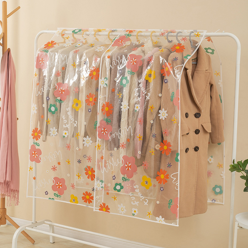 Ropa cubierta de polvo extra gruesa impresión PEVA almacenamiento impermeable a prueba de polvo piso toalla cubierta de polvo