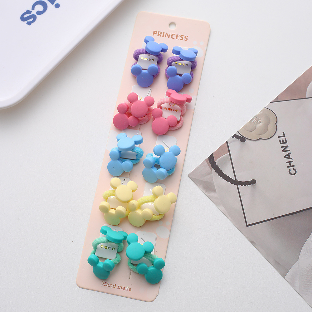 La alta elasticidad de los niños no duele la banda de goma de la cuerda del pelo del bebé de la banda linda del pelo del pulgar de la niña