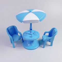 ミニままごとおもちゃ、サンビーチ親子インタラクティブおもちゃ、ビーチレジャーテーブルと椅子、日よけパラソルセット、屋台