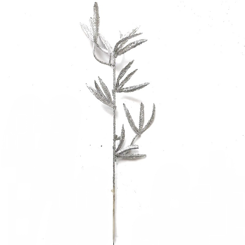 S.A.S. nuevo fabricante directo transfronterizo Navidad decoración de simulación accesorios de plantas 37cm oro en polvo de bambú tridimensional