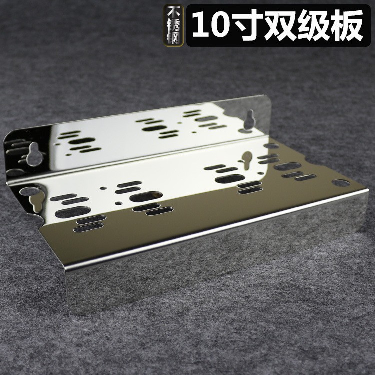 10 pulgadas de doble etapa pieza colgante de dos barriles Filtro de soporte de acero inoxidable purificador de agua filtro botella placa colgante en stock al por mayor