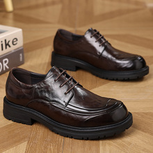 头层牛皮男士皮鞋厂家爆款正装鞋黑色新款男鞋四季鞋商务鞋真皮潮