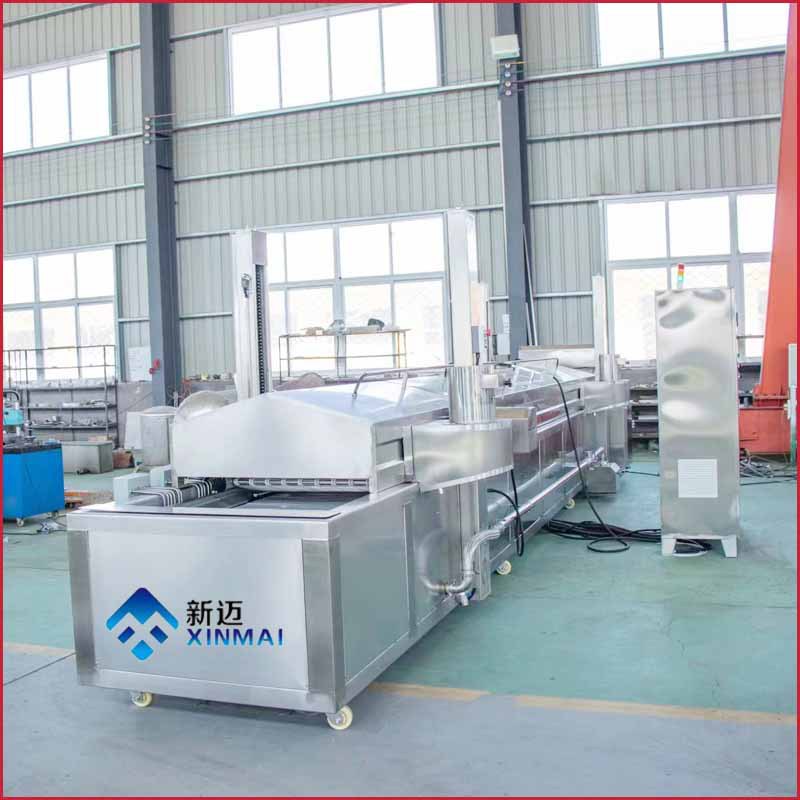 隧道式油炸流水线 薄脆全自动油炸机设备  坚果连续电热油炸机
