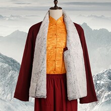 冬季喇嘛加厚保暖外套僧衣僧服师父上师活佛东波棉服和尚加绒上衣